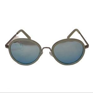 Joe's Jeans Sunglasses Mint Green Round JJ 6002 86 NWT